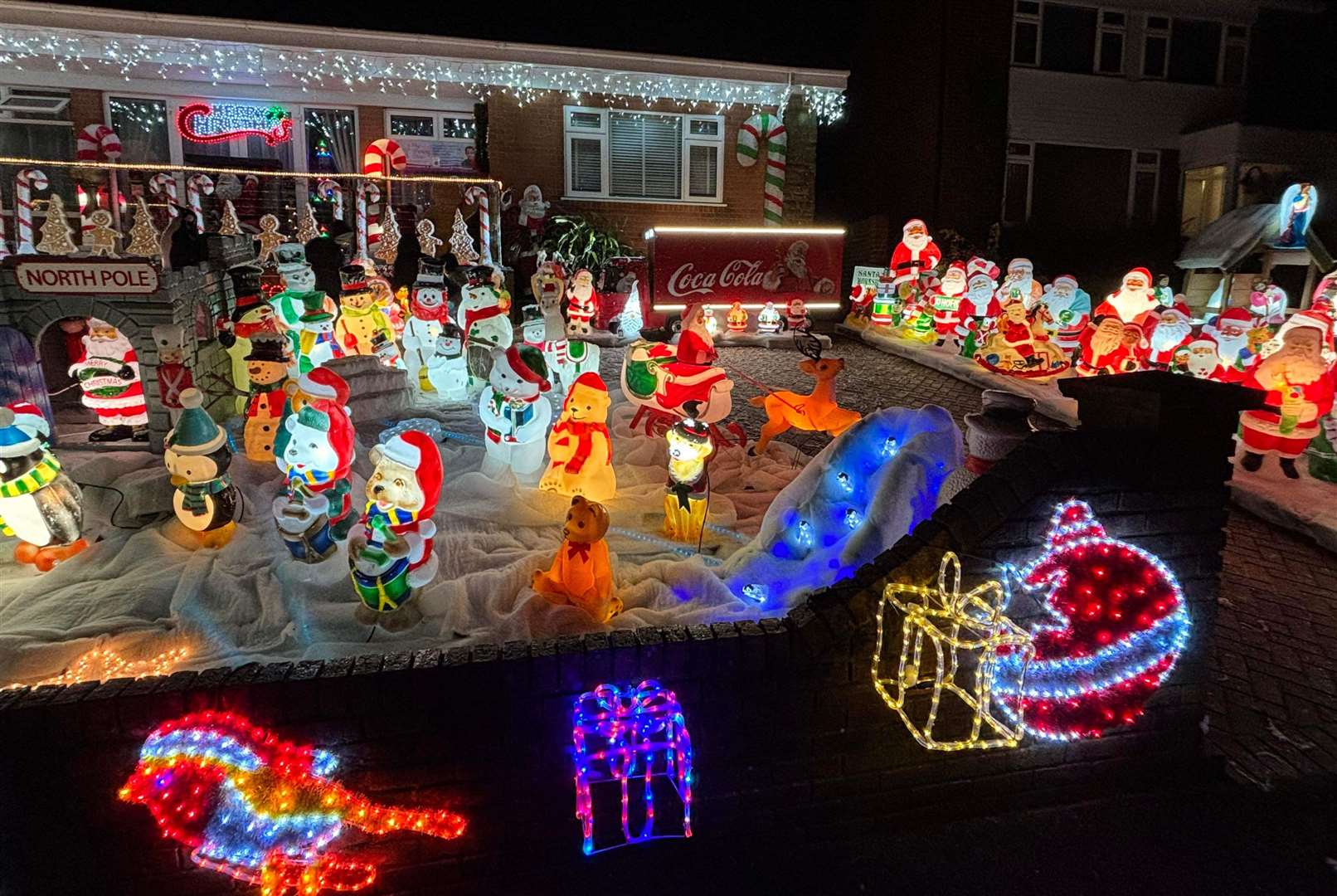 There’s lots of light-up Christmas characters to spot. Picture: The Kingsway Lights