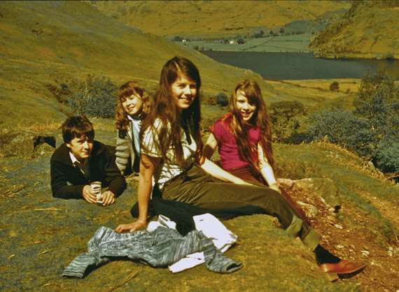 Geoffrey Farmer (brother), Jane (sister), Susan (mother) and Rebecca when she was about ten