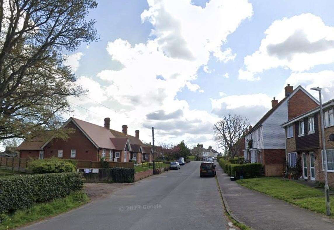 Three cars were set alright in Queens Road, Ash near Sandwich in July. Picture: Google