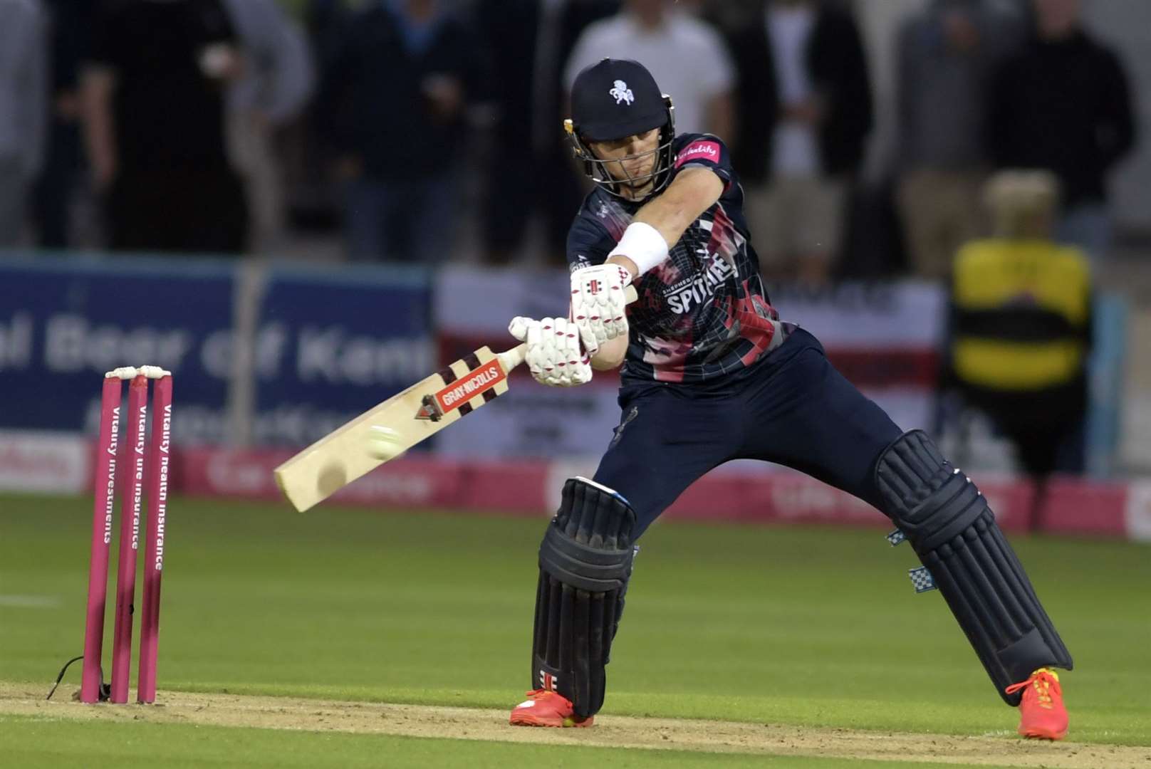Sam Billings on his way to a half-century for Kent Spitfires on Friday. Picture: Barry Goodwin (50663547)