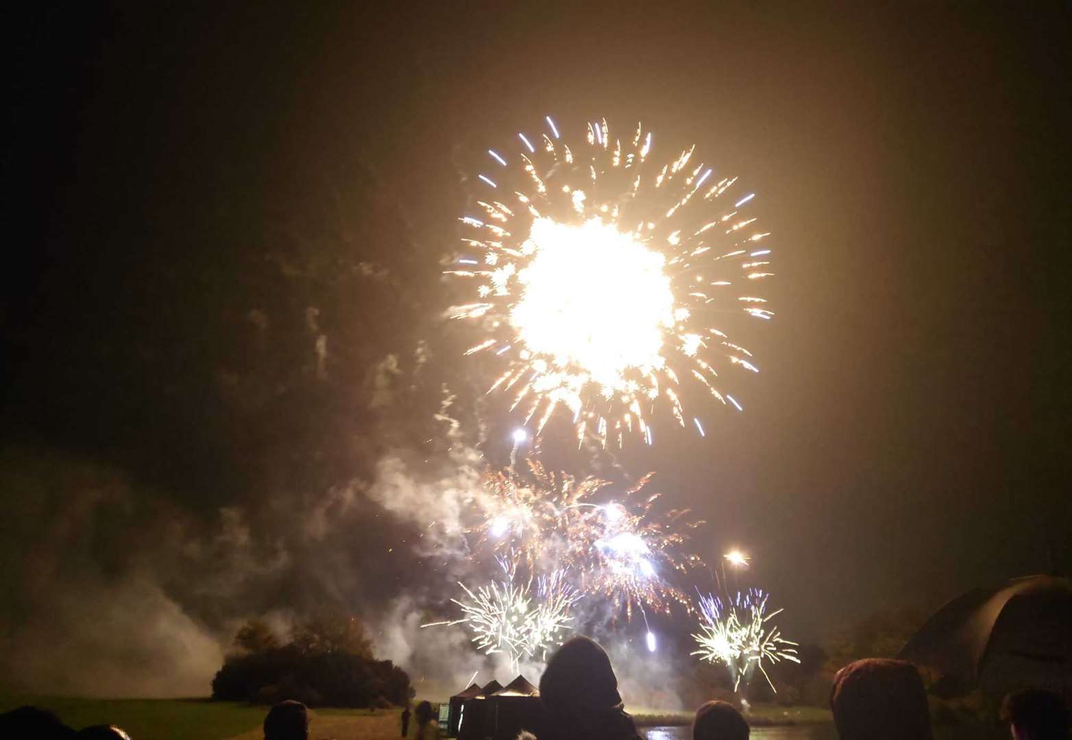The 2023 fireworks display at Leeds Castle took place yesterday evening