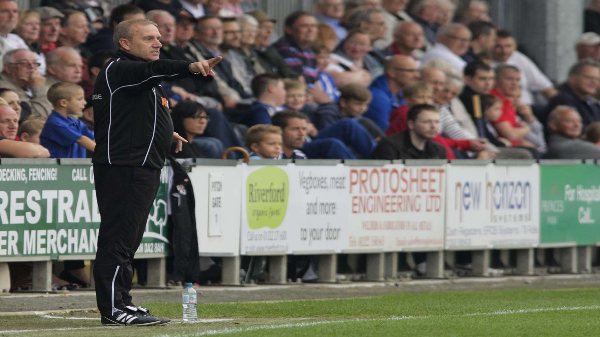 Tony Burman in his technical area at Princes Park Picture: Andy Payton