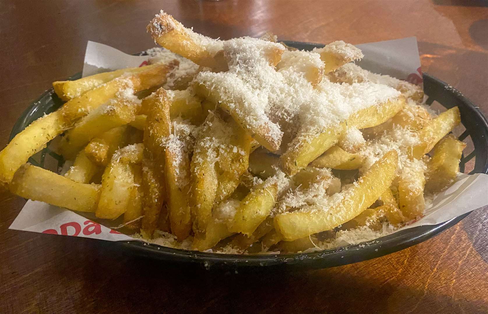 We probably didn’t need the parmesan fries on top of everything else, but they tasted delicious