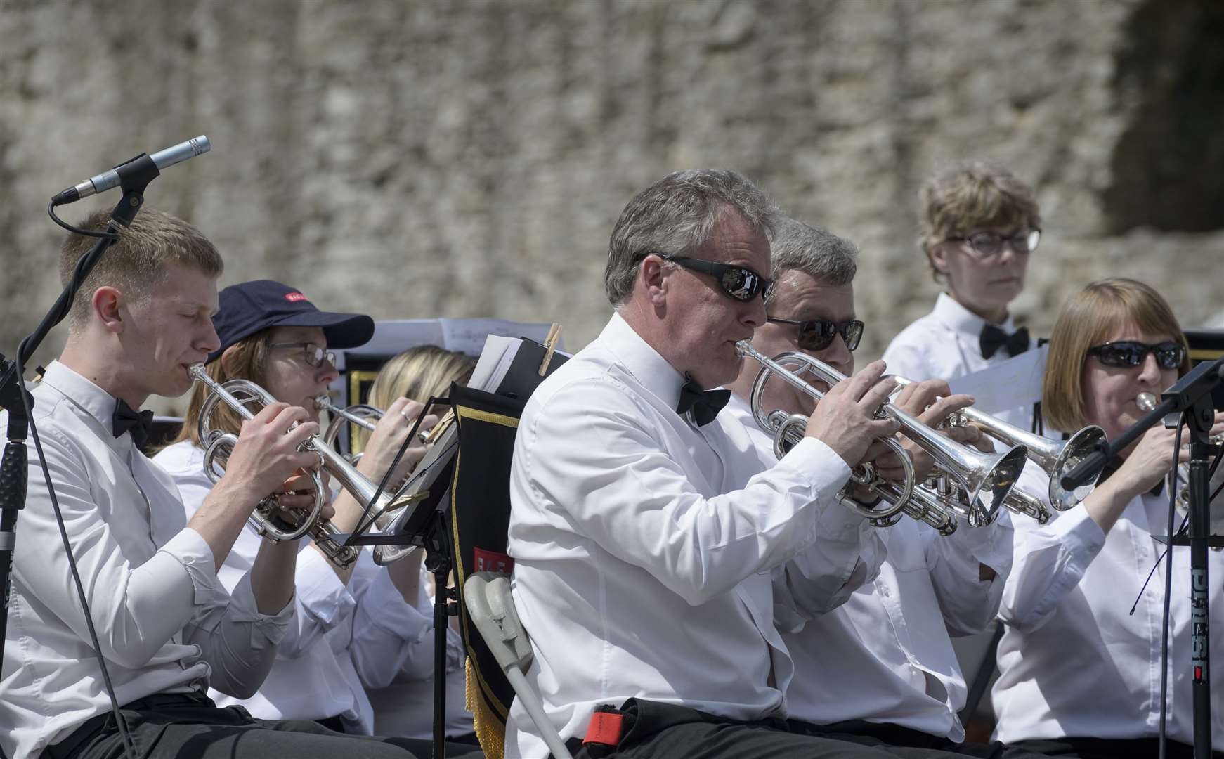 The BAE Systems brass band perform on the bandstand this weekend Picture: Andy Payton