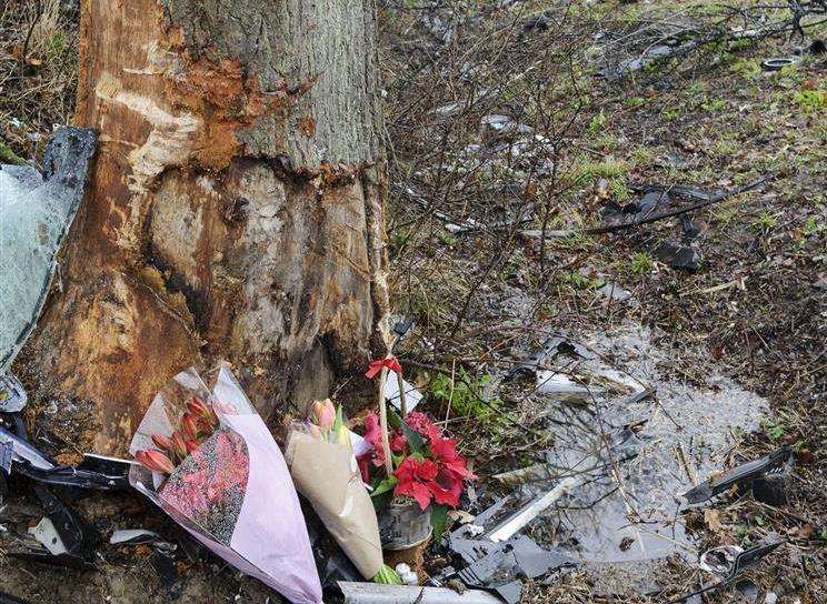 Flowers left at the scene of the accident (1499217)