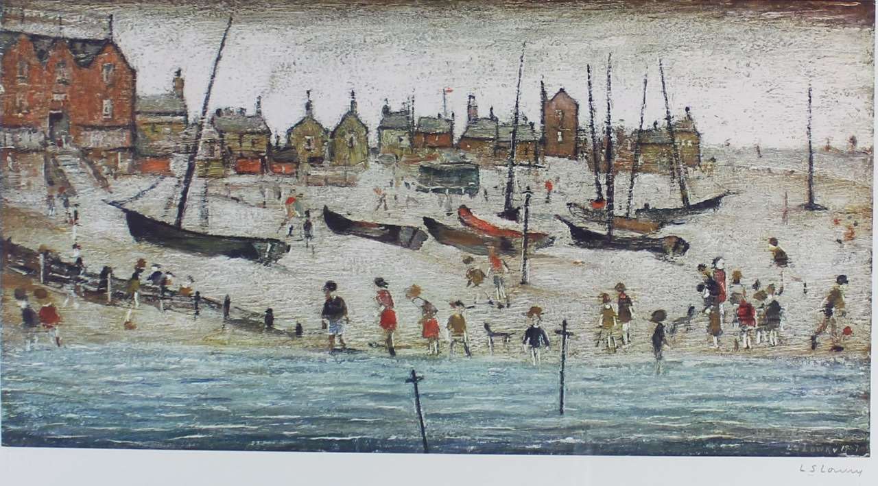 Lowry's painting and original drawing of Deal will be on sale