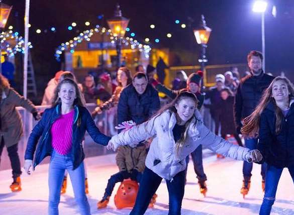 The ice rink is a popular attraction in Tunbridge Wells. Picture: David Bartholomew