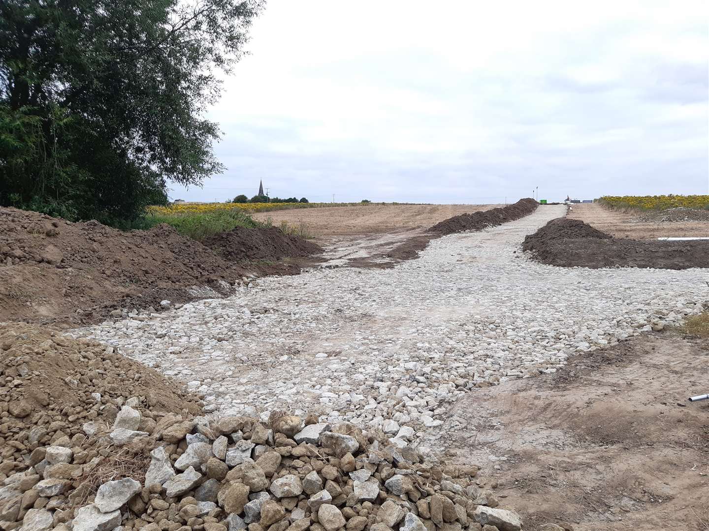 Work on the site in Sevington started last Thursday