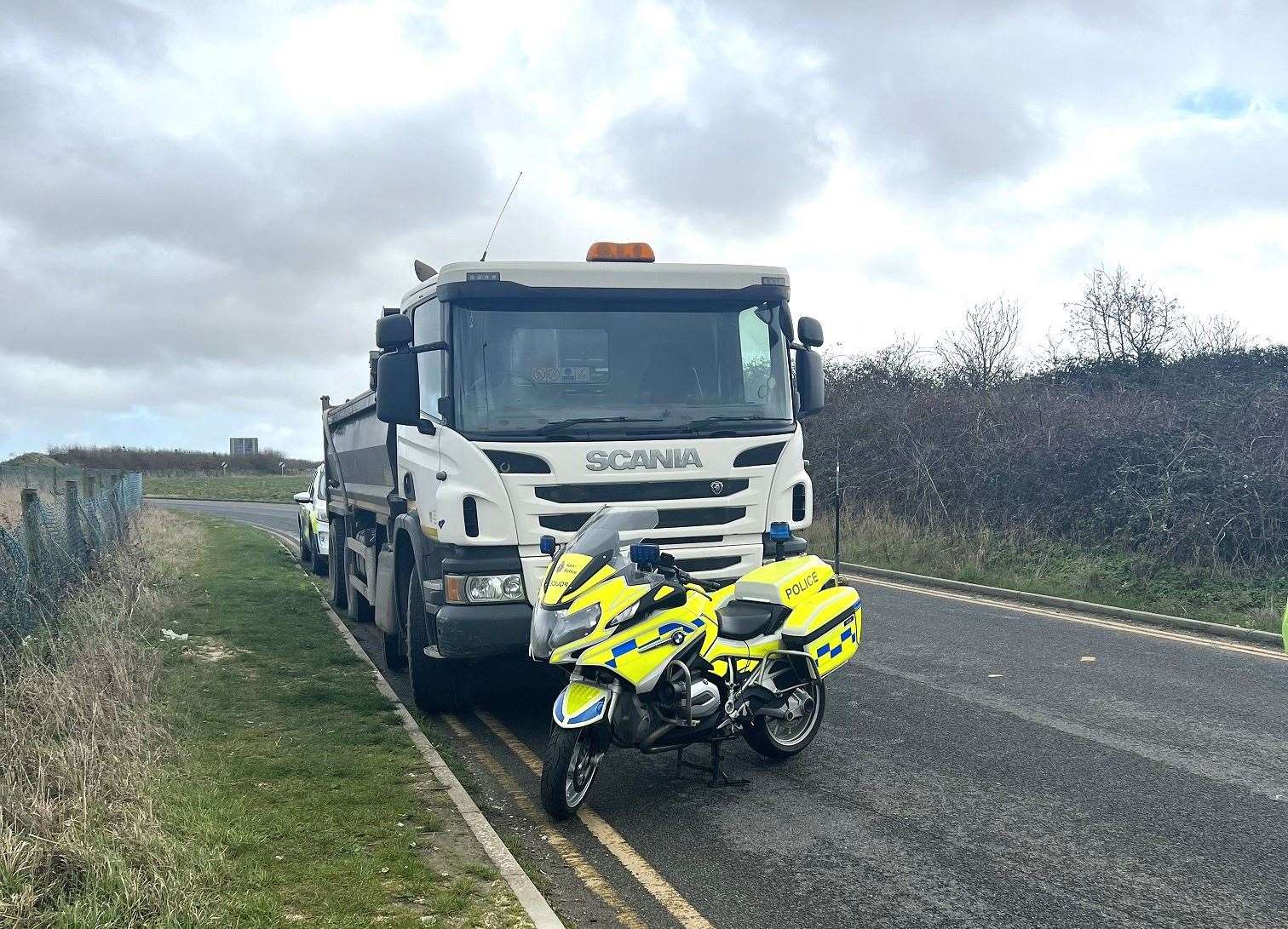 A 32-tonne tipper truck has been seized after contaminated waste was illegally dumped. Picture: MBC