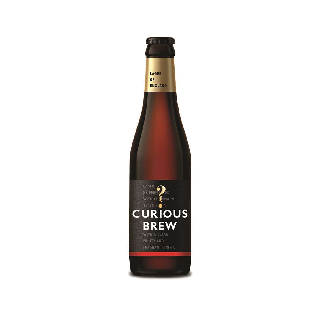 The newly designed Curious Brew bottle