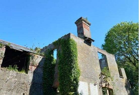 The derelict Danefield House today. Picture: Quinn Homes
