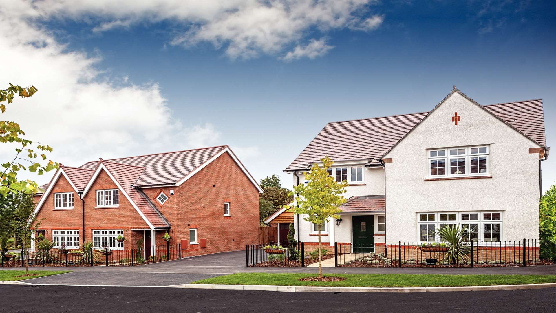 New Redrow homes at St Andrews Park, Halling