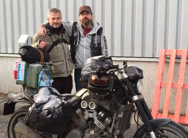 Steven during his V-Max to the Arctic Circle adventure in December 2014