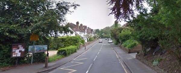 The collision happened on the A225, outside The Anthony Roper Primary School, in Eynsford