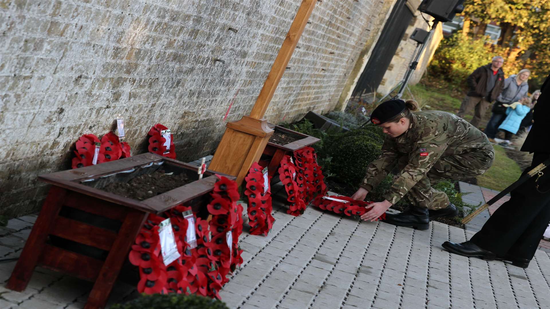 Wreaths will be laid at the memorial at the Royal British Legion Village. Picture: Rebecca Clarke