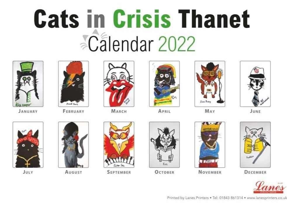 The Cats in Crisis calendar