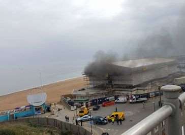 The Weatherspoons fire at Ramsgate. Picture: Tanya Bennett
