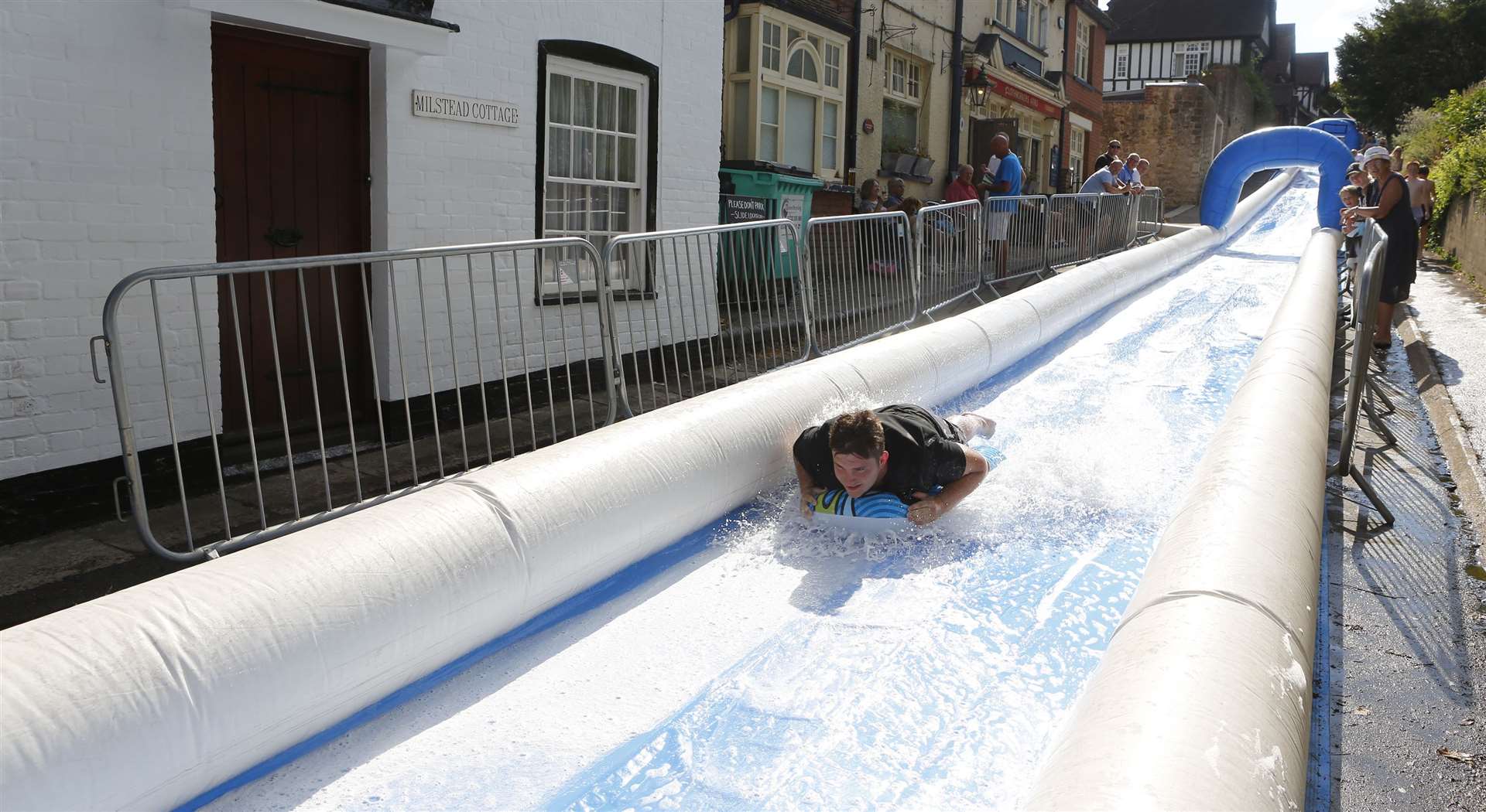 The Sutton Valence slide, organised by the Queens Head Oddfellows Fund Picture: Andy Jones