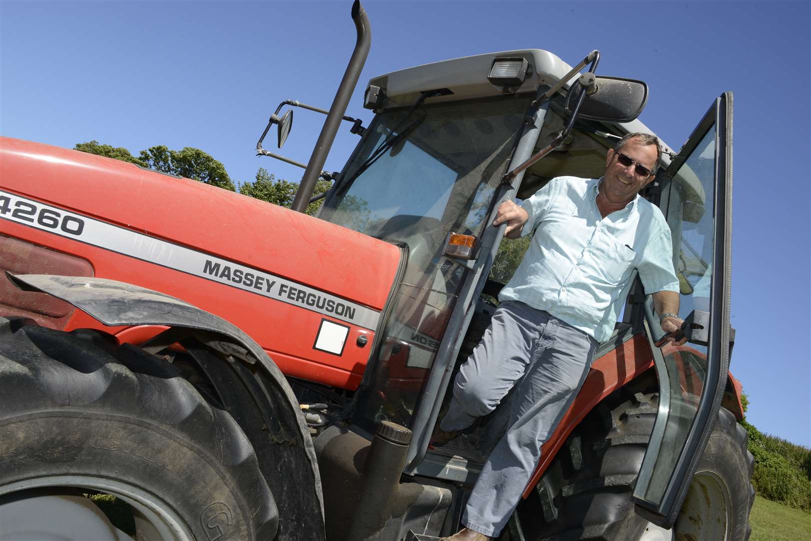 Managing Director Stephen Solley still has time to get out on his tractor at the farm, which is now completely arable