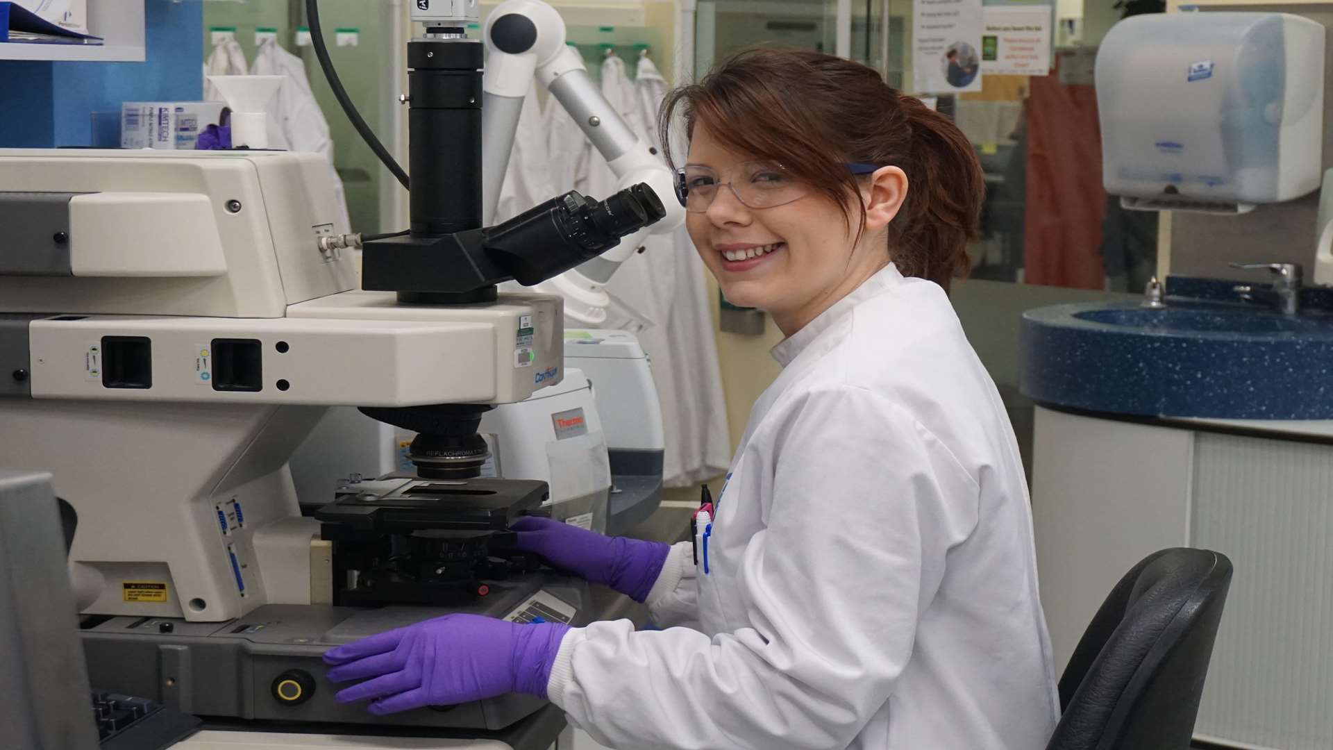 Charlotte Carr is an apprentice with Pfizer