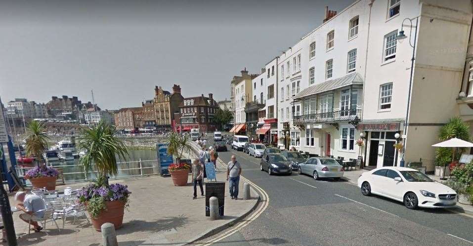 The incident took place in Harbour Parade, Ramsgate. Picture: Google