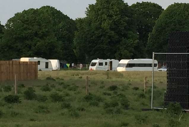 The travellers at Leybourne Chase