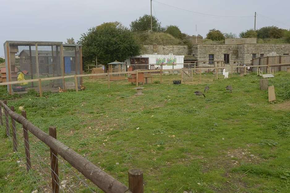 Security equipment was installed at Slough Fort Farm after animals were attacked