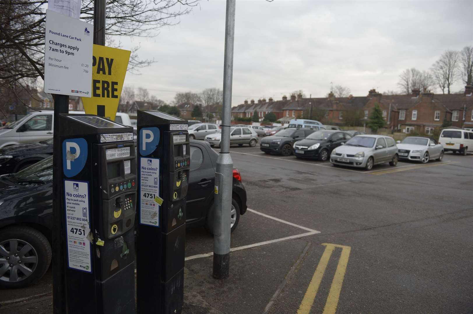 Pound Lane car park in Canterbury has been turned into an ANPR-controlled parking area. Picture: Barry Goodwin