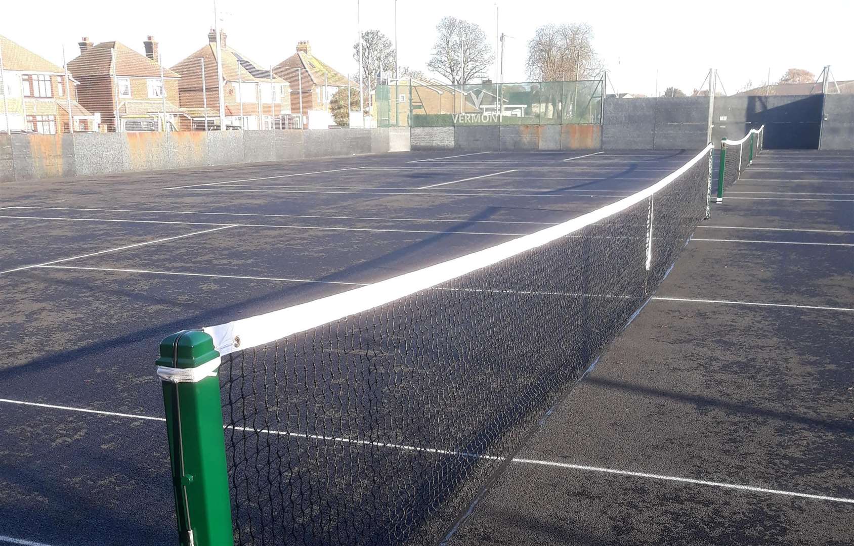 Milton Recreation Ground’s revamped tennis courts in Sittingbourne. Picture: Swale council