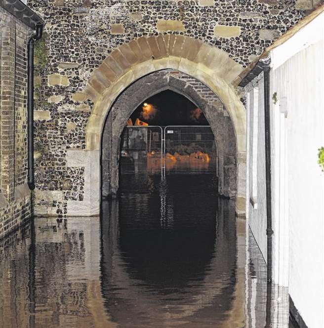 Flooding at Sandwich in December 2013