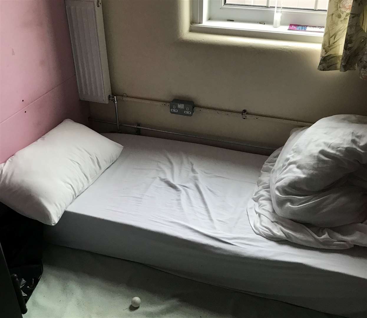 A mattress on the floor inside the barracks. Picture: Independent Chief Inspector of Borders and Immigration