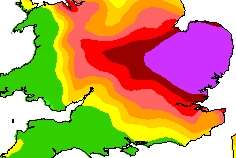 Kent's pollution map for Thursday