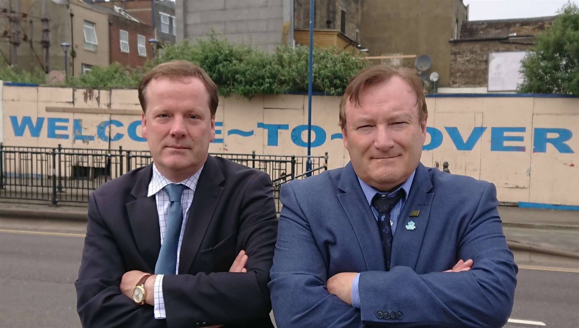 Charlie Elphicke and Graham Hutchison. Picture: The office of Charlie Elphicke MP