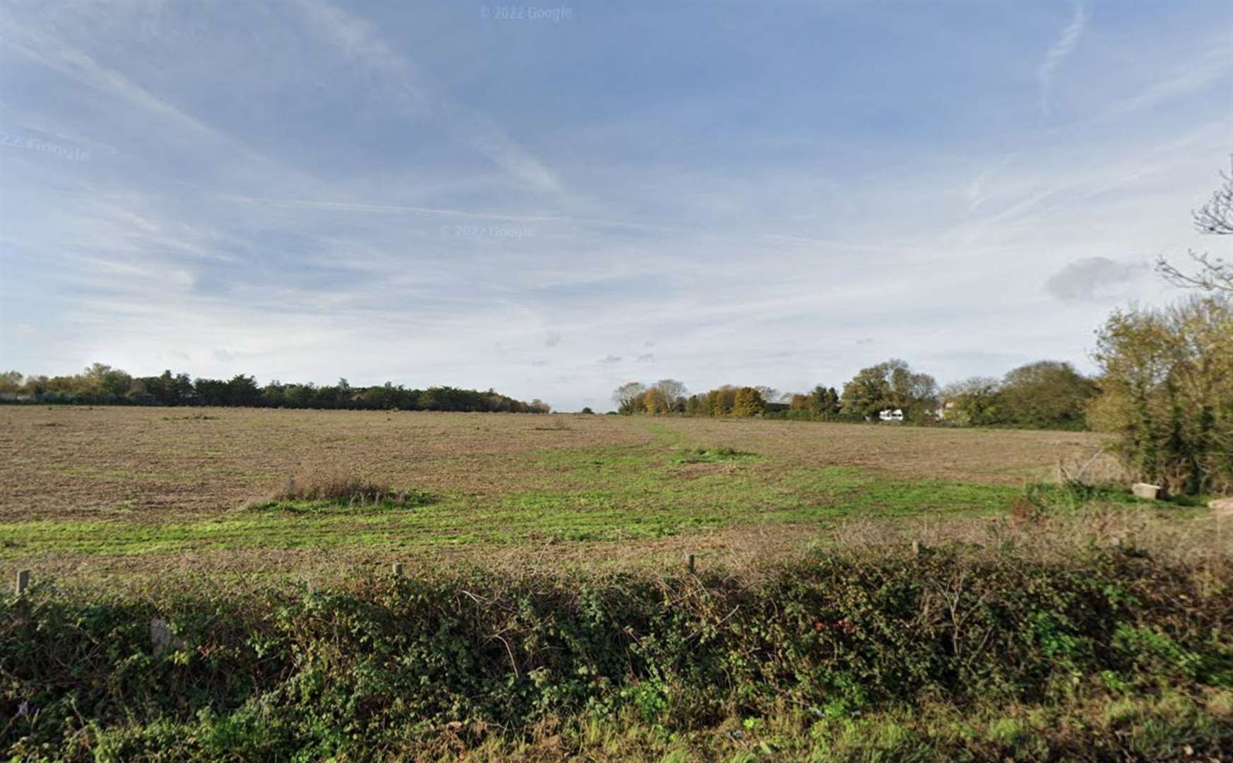 The land sits between Nash Road and Manston Road. Picture: Google