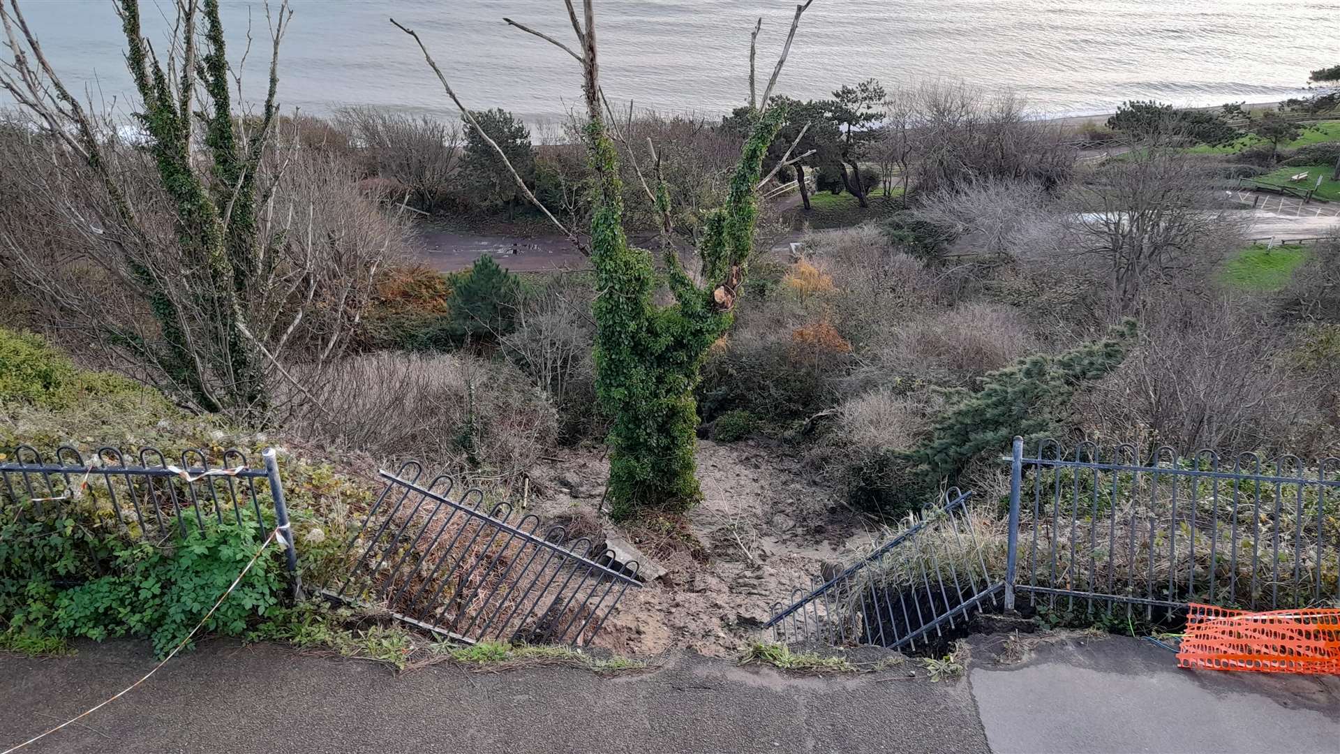 FHDC say the section of the coastal park path is likely to remain out of use until the spring