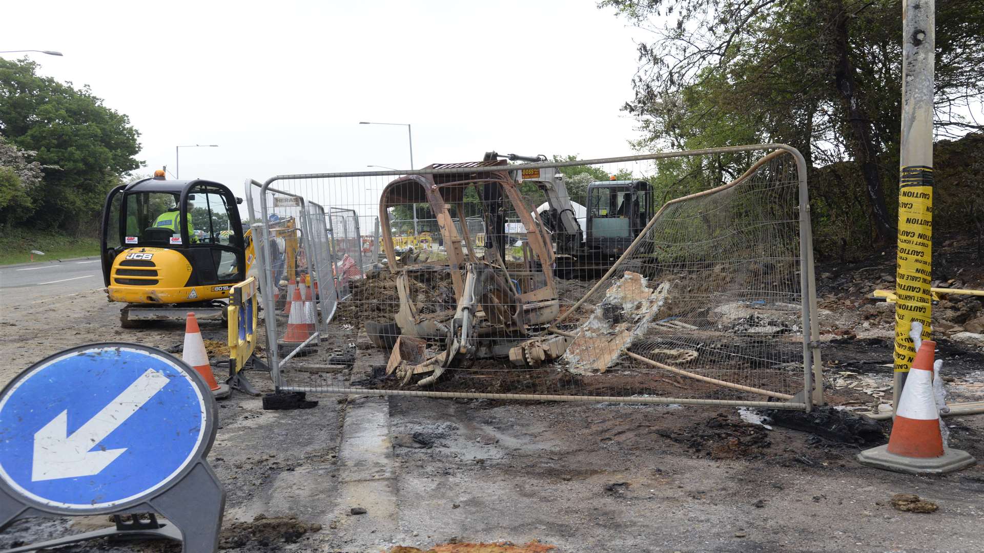 Aftermath from the Whitstable explosion on Friday night. Picture: Chris Davey