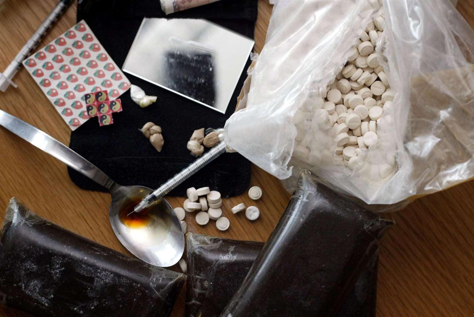 Despite an overall fall in crime drug offences increased across the county