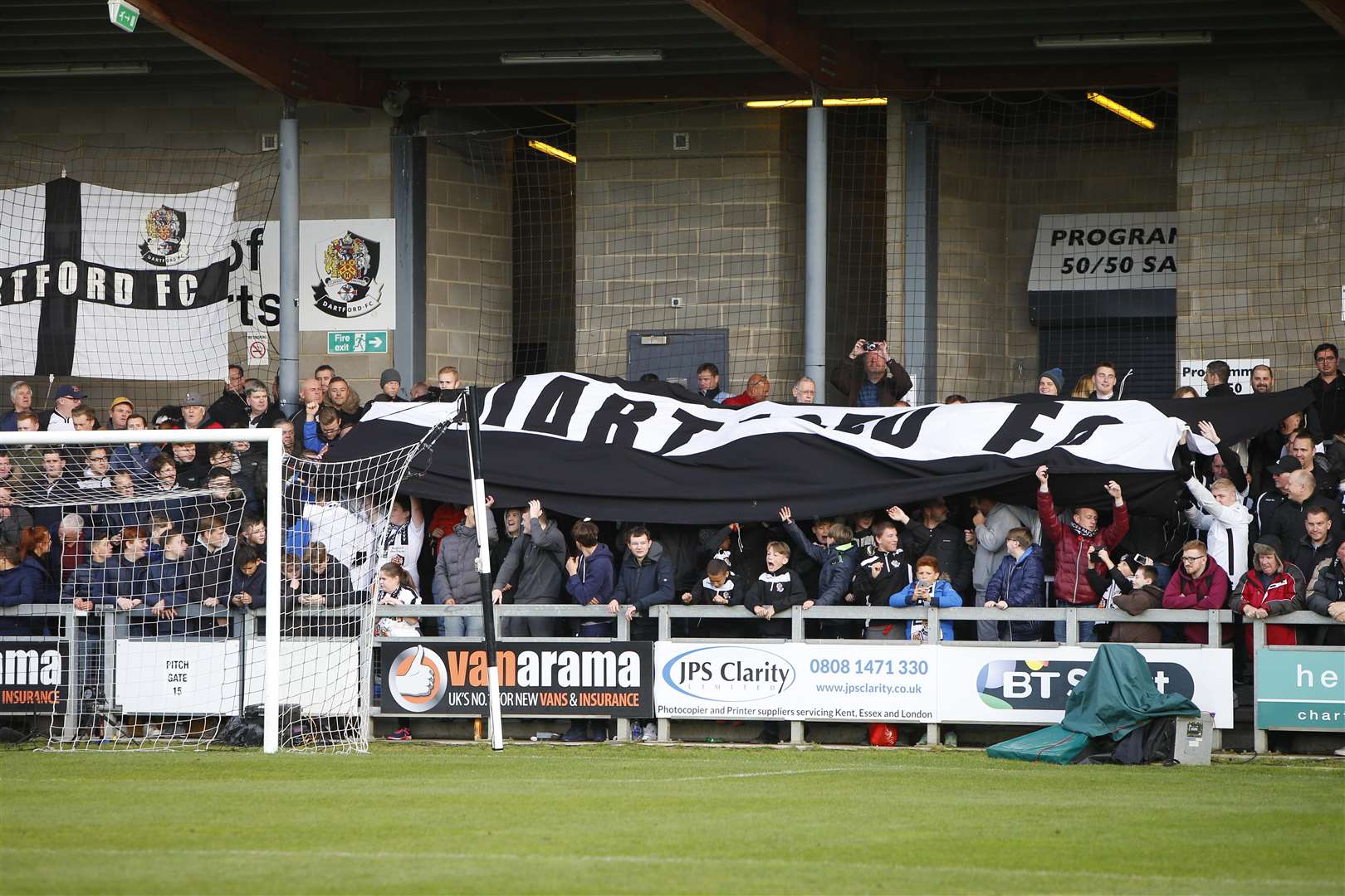 Dartford supporters have been getting right behind their team Picture: Andy Jones