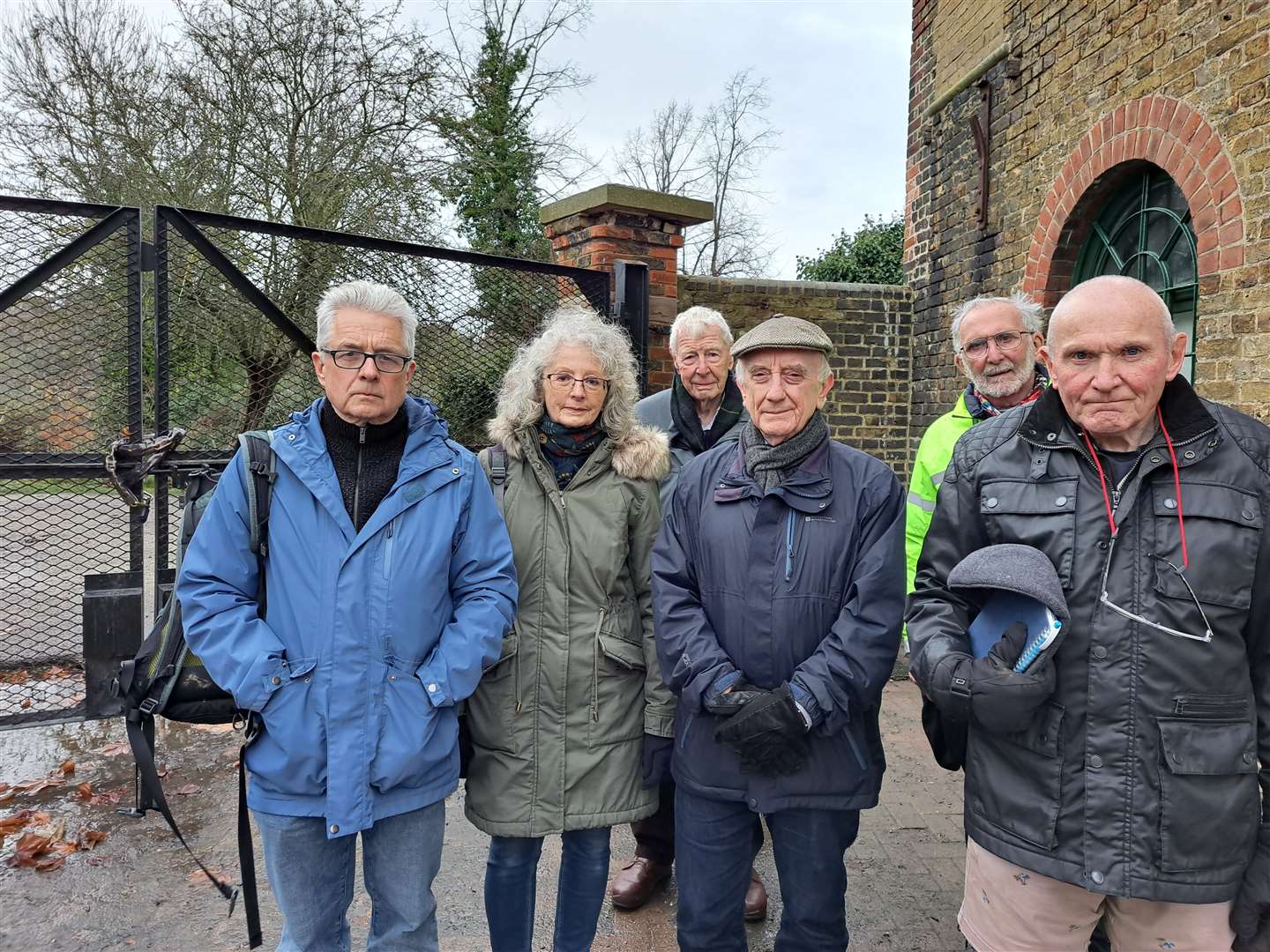 Cllr Julian Saunders, Linda Harrison, Andrew Osborne, Trevor Payne, Rocyn Williams and Robin Sayewell are trying to ensure the route through Faversham's former Morrisons is a public right of way