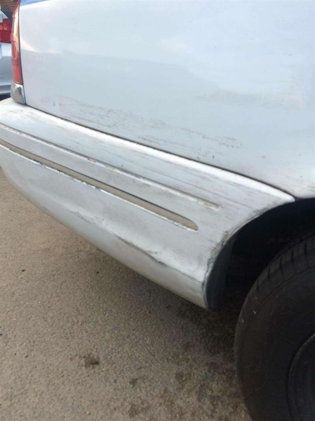 Damage to the paint work could cost £200