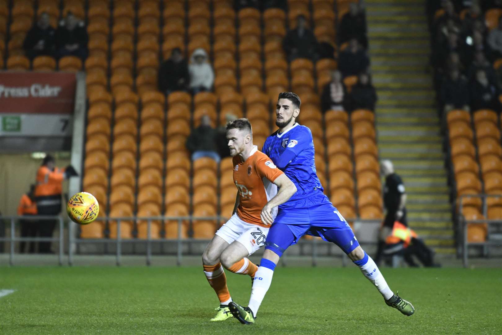 Conor Wilkinson in action against Blackpool last season Picture: Barry Goodwin