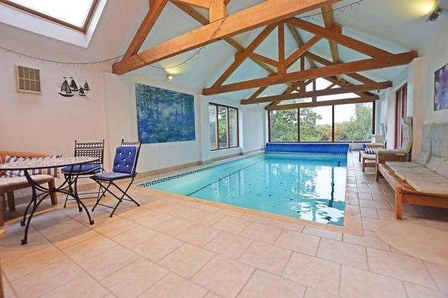 The indoor swimming pool. Picture: Zoopla / Harrisons Residential