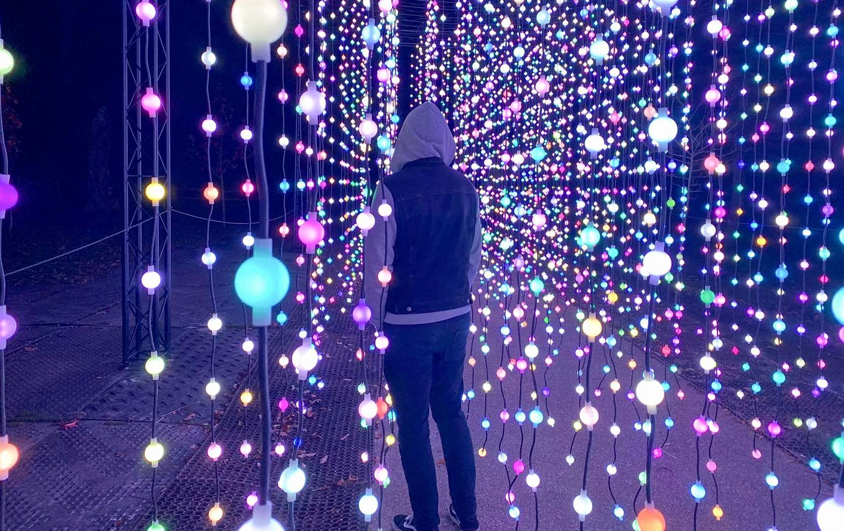 The Feast of Light wall of hanging lights was fun and immersive