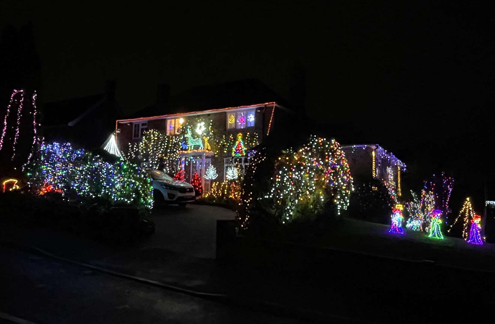 Lots of twinkling lights to see, and even a nativity scene. Picture: Hayley Glover