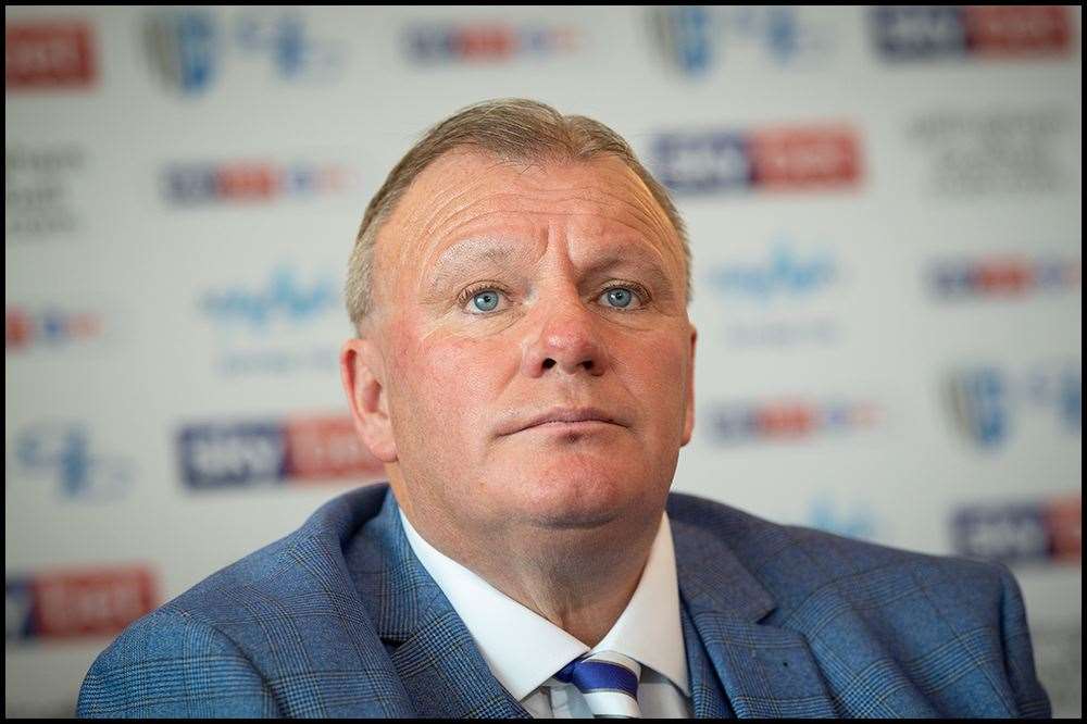 Gillingham manager Steve Evans is in the market for strikers Picture: Ady Kerry