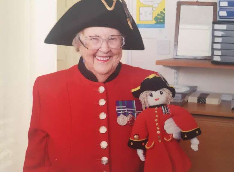 Winifred Phillips was the first female Chelsea Pensioner to move into the Royal Hospital Chelsea