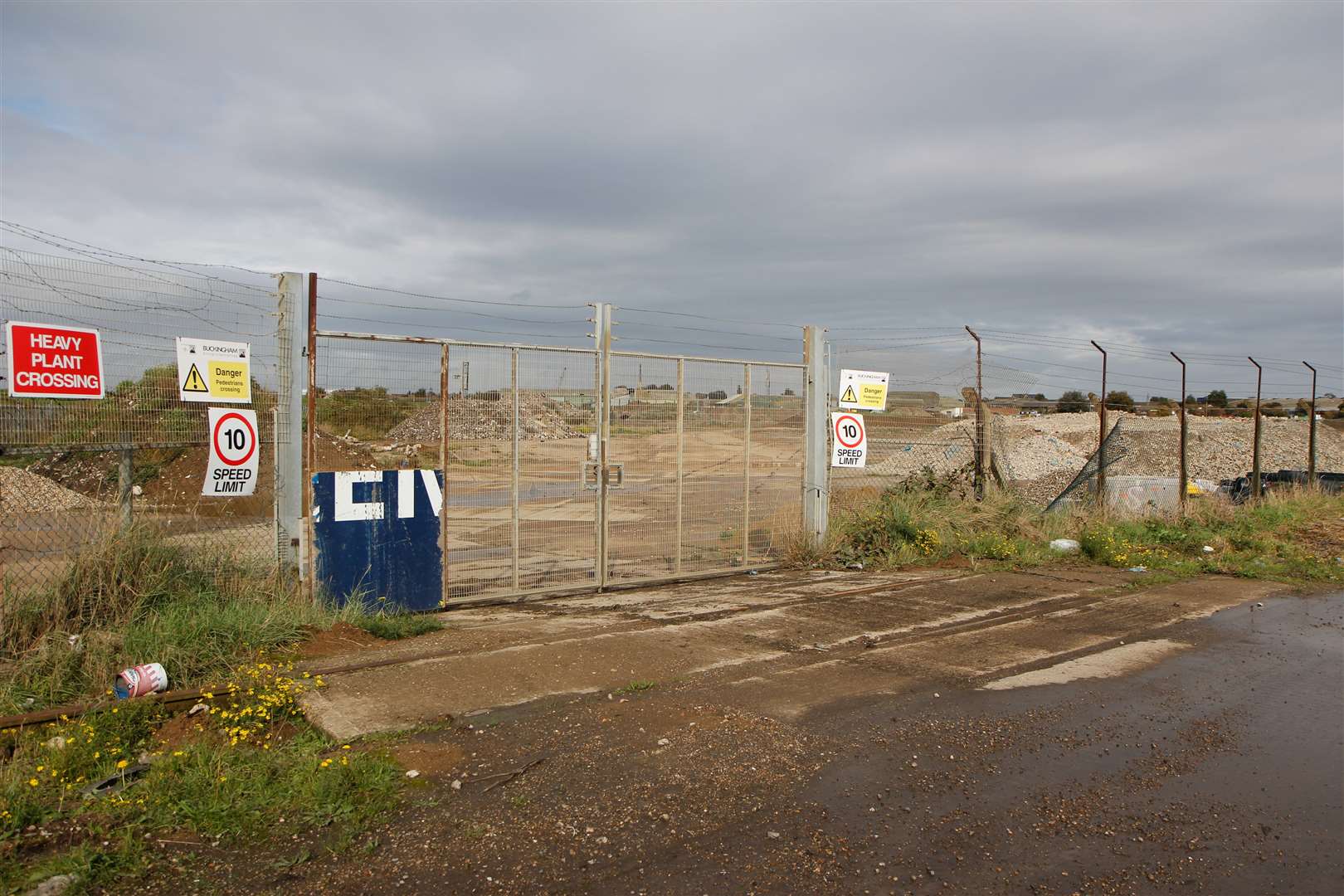 How the derelict site at Rushenden looked.