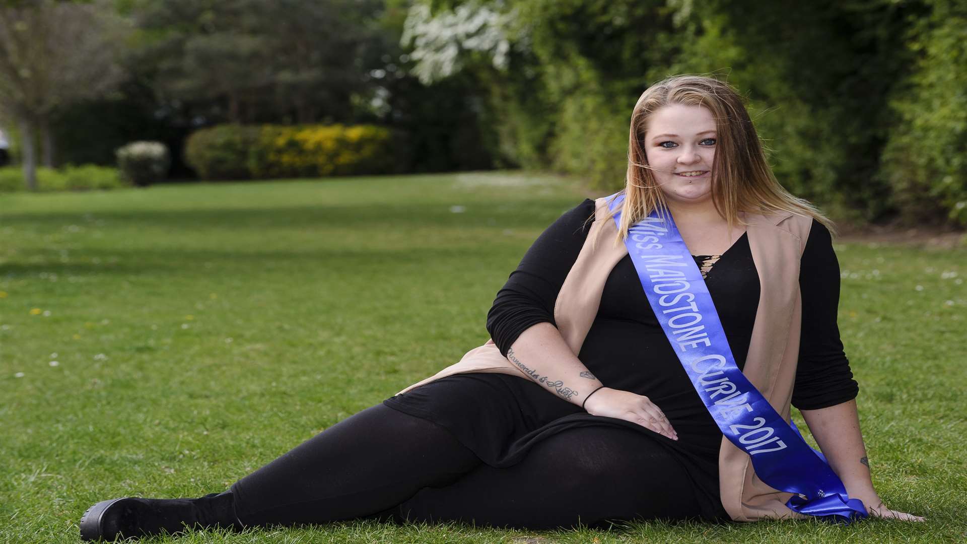 Emma was crowned Miss Maidstone Curve and is playing her part in the national Miss Curvy pageant