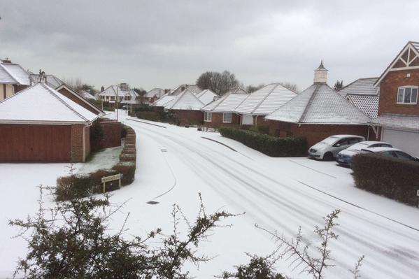 Hawkinge has been blanketed in snow. Picture: Nick Hilditch