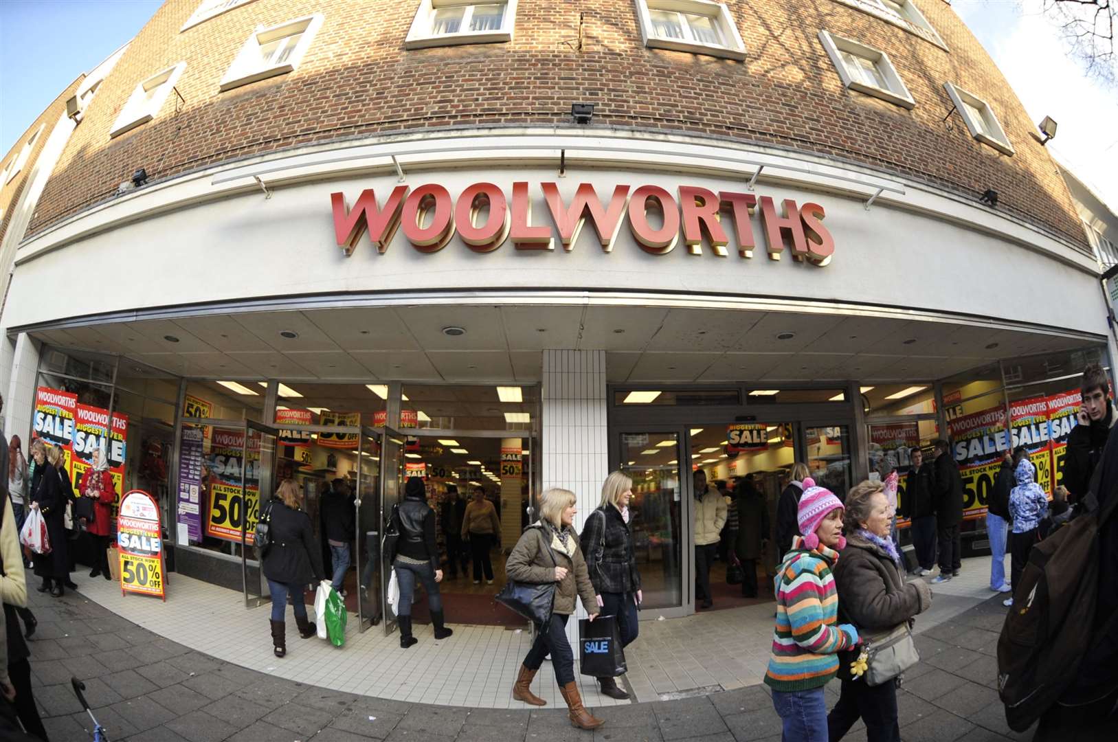Woolworths in Canterbury just prior to its closure in 2008 - Theo Paphitis made a bid to buy much of the estate to keep the brand alive but administrators demanded too much money. Picture: Barry Goodwin